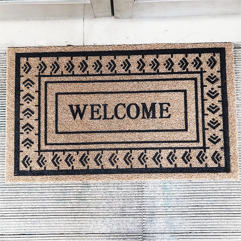 Custom printed nonslip natural coconut shell door mat Door Mat
