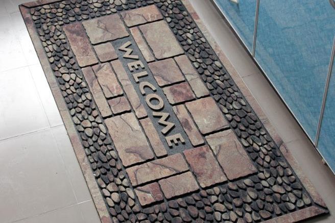 Vintage carved floor mat (2)