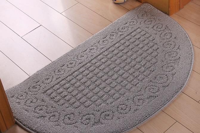 Fashion semicircular retro jacquard floor mat (1)