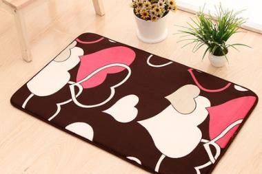 Thickened European style coral velvet doormat (1)