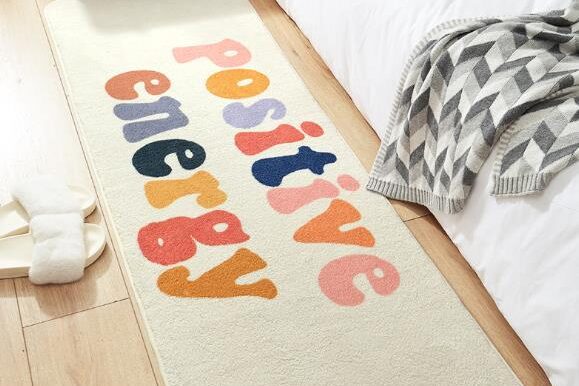 Modern long household lamb velvet non-slip foot mat (1)