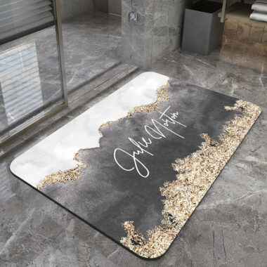 Absorbent Diatomaceous Soft Pad Non-slip Quick Dry Bathroom Mat for Toilet