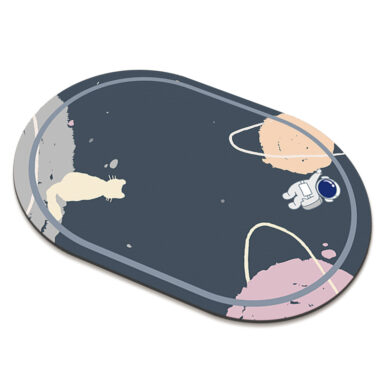 Non-Slip Diatomaceous Earth Bathroom Mat Absorbent Toilet Foot Mat
