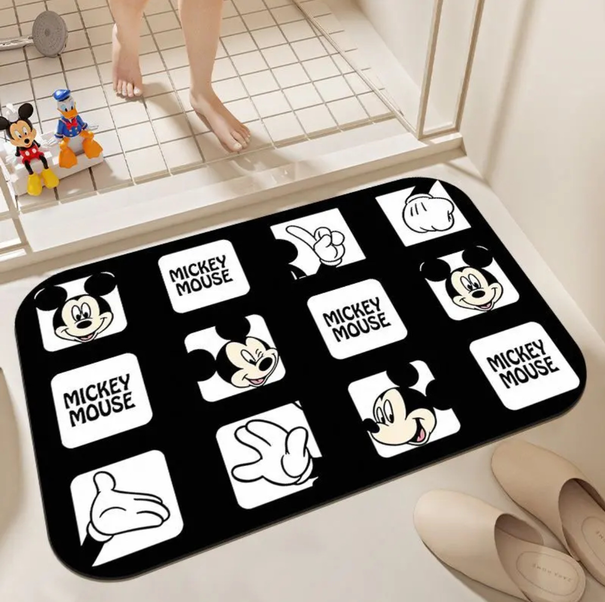 Diatomaceous Rubber Soft Absorbent Non-Slip Bathroom and Entrance Mat