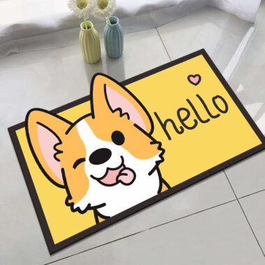Custom Cartoon Shaped Door Mat for Kids, Indoor Use, Non-Slip Bathroom and Living Room Mat