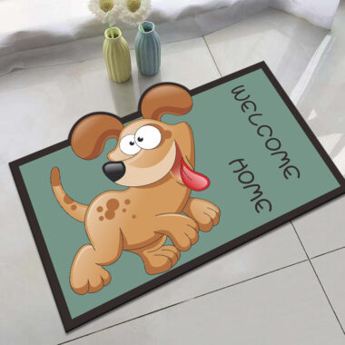 Custom Cartoon Shaped Door Mat for Kids, Indoor Use, Non-Slip Bathroom and Living Room Mat