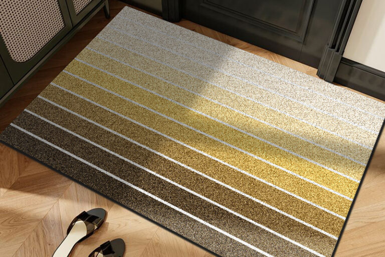 Non-Slip Gradient Coir Door Mat for Entryway Dirt Scraping