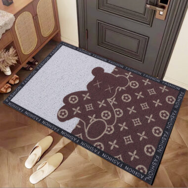 Non-Slip Home Entryway Door Mat with Coir Dirt Scraping Surface