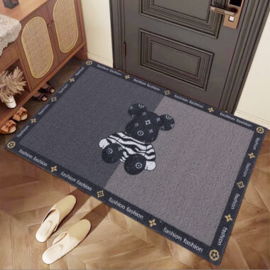 Non-Slip Home Entryway Door Mat with Coir Dirt Scraping Surface