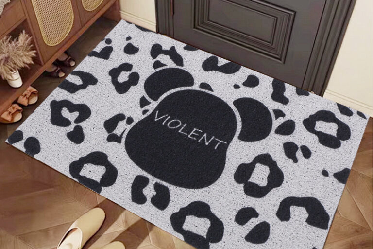 Non-Slip Home Entryway Door Mat with Coir Dirt Scraping Surface