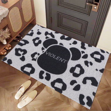 Non-Slip Home Entryway Door Mat with Coir Dirt Scraping Surface