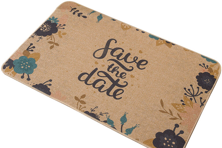 Linen Rubber Absorbent Door Mat Jute Bathroom Kitchen Non-Slip Entryway Rug (1) Linen Rubber Absorbent Non-Slip Jute Door Mat for Kitchen and Bathroom