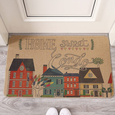 Linen Rubber Absorbent Non-Slip Jute Door Mat for Kitchen and Bathroom