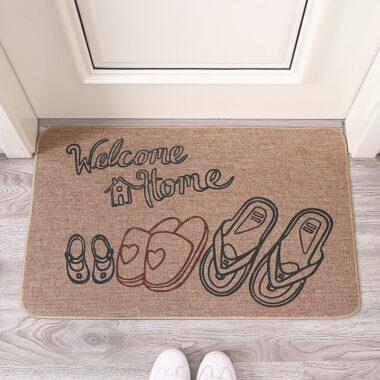 Linen Rubber Absorbent Non-Slip Jute Door Mat for Kitchen and Bathroom