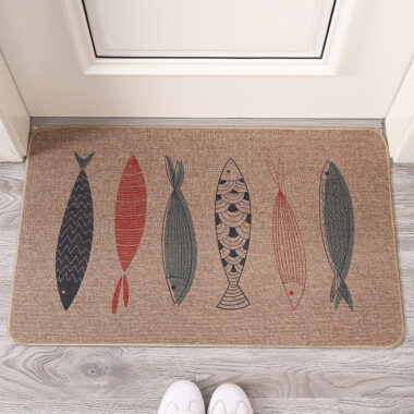 Linen Rubber Absorbent Non-Slip Jute Door Mat for Kitchen and Bathroom