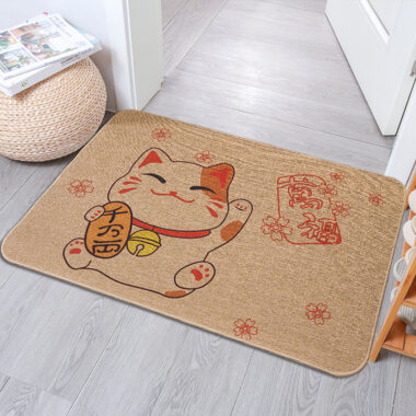 Linen Rubber Absorbent Non-Slip Jute Door Mat for Kitchen and Bathroom