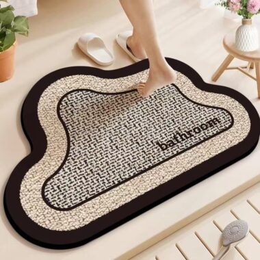Luxury Absorbent Non-Slip Quick-Dry Bathroom Mat for Toilet and Entryway