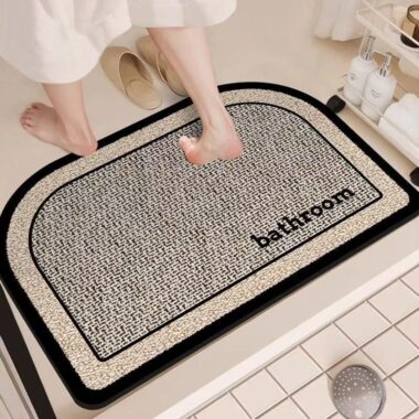 Luxury Absorbent Non-Slip Quick-Dry Bathroom Mat for Toilet and Entryway