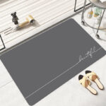 Minimalist Diatomaceous Earth Bathroom Mat Absorbent Toilet Door Mat