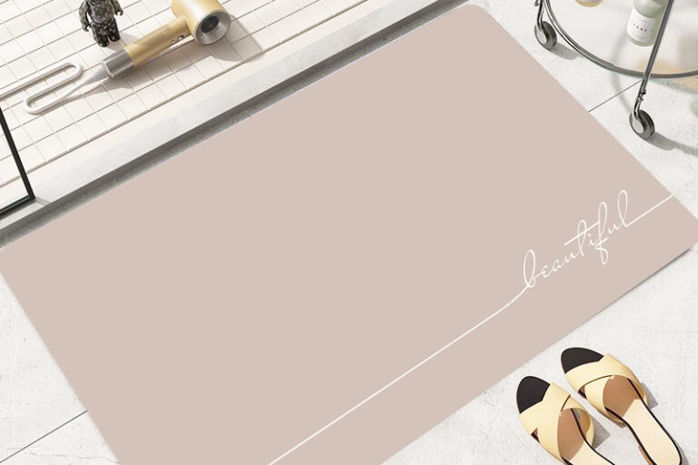 Minimalist Diatomaceous Earth Non-Slip Bathroom Mat Absorbent Toilet Door Mat (6) Minimalist Diatomaceous Earth Bathroom Mat Absorbent Toilet Door Mat