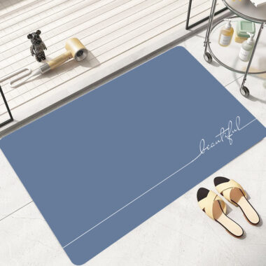 Minimalist Diatomaceous Earth Bathroom Mat Absorbent Toilet Door Mat