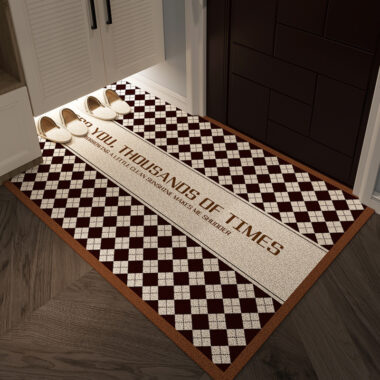 Modern Simple PVC Entrance Mat Durable and Wear-Resistant for Dirt Scraping Outdoor Use Customizable Size