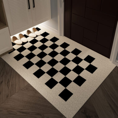 Modern Simple PVC Entrance Mat Durable and Wear-Resistant for Dirt Scraping Outdoor Use Customizable Size