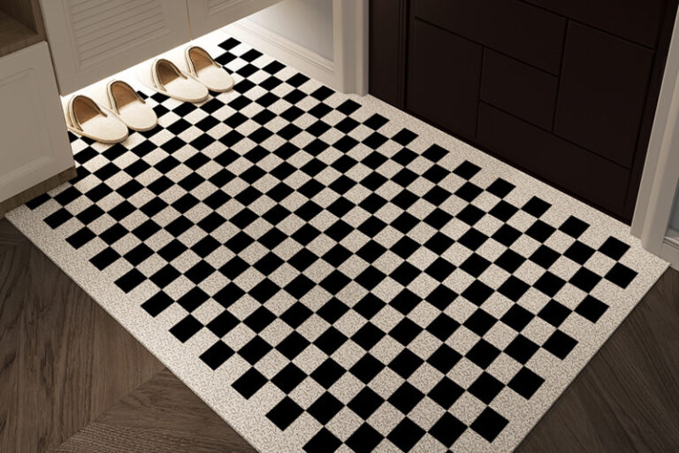 Modern Simple PVC Entrance Mat Durable and Wear-Resistant for Dirt Scraping Outdoor Use Customizable Size