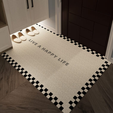 Modern Simple PVC Entrance Mat Durable and Wear-Resistant for Dirt Scraping Outdoor Use Customizable Size