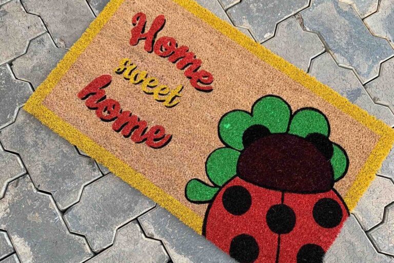 Natural Coir Fiber Outdoor Door Mat Non-Slip Doormat for Entryway