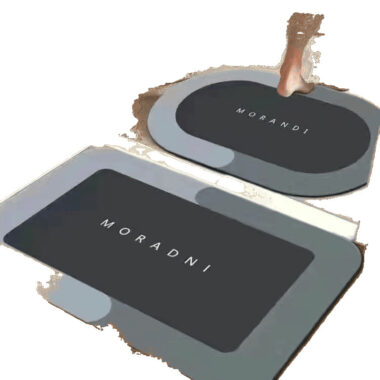 Absorbent Bathroom Door Mat Non-Slip Foot Mat for Toilet and Entryway