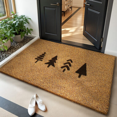  Durable Outdoor Coconut Fiber Entrance Mat Non-Slip Mud Scraping and Dust Cleaning