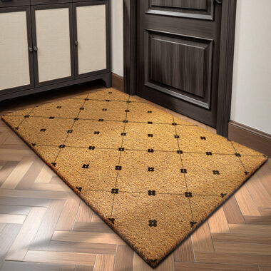  Durable Outdoor Coconut Fiber Entrance Mat Non-Slip Mud Scraping and Dust Cleaning