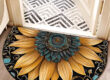 Durable Outdoor Half Round Door Mat Easy to Clean for Entryway and Garden Use