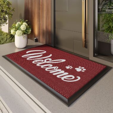 Non-Slip Outdoor Welcome Mat Waterproof and UV Resistant for Entryway