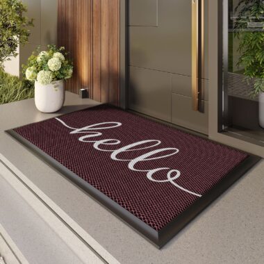 Non-Slip Outdoor Welcome Mat Waterproof and UV Resistant for Entryway