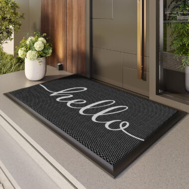 Non-Slip Outdoor Welcome Mat Waterproof and UV Resistant for Entryway
