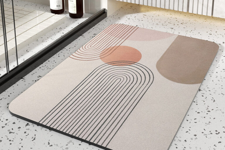 PU Leather Absorbent Fast-Dry Bathroom Mat Oil-Resistant Diatomaceous Kitchen Rug (7) PU Leather Absorbent Fast-Dry Oil-Resistant Diatomaceous Bathroom Mat