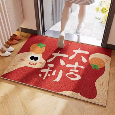 Safe Entry Tufted Pile Doormat Non-Slip Outdoor Entrance Mat for Home