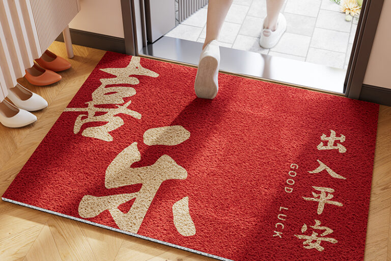 Safe Entry Tufted Pile Doormat Non-Slip Outdoor Entrance Mat for Home