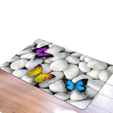 Non-Slip Vintage Floral Outdoor Door Mat for Front Door and Entryway


