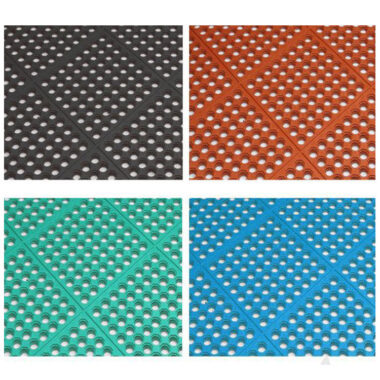 Hollow anti-slip rubber floor mat