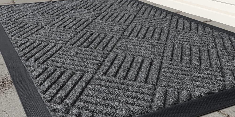 Commercial anti slip rubber doormat