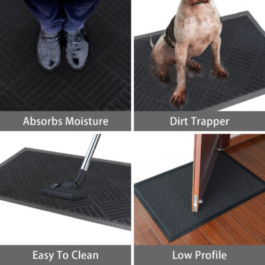 Commercial anti slip rubber doormat