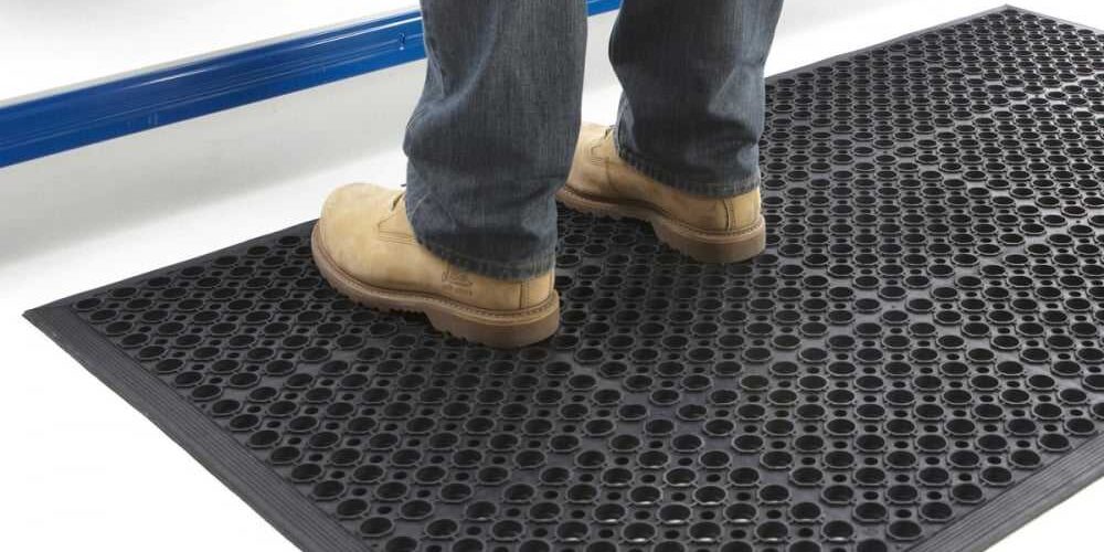rubber kitchen floor mat with holes