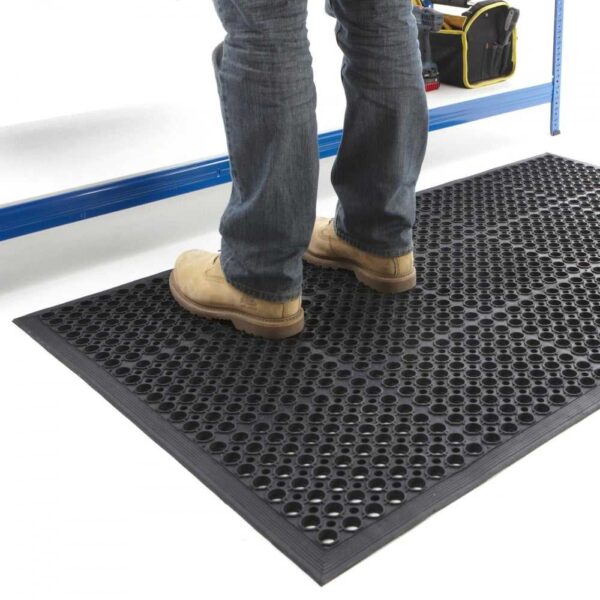 rubber kitchen floor mat with holes