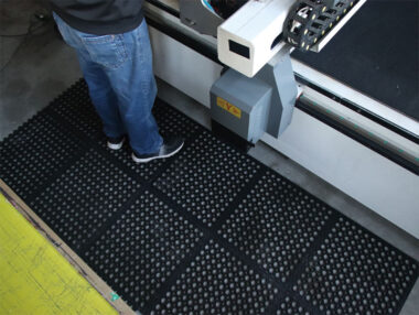 drainage rubber mat for industrial use