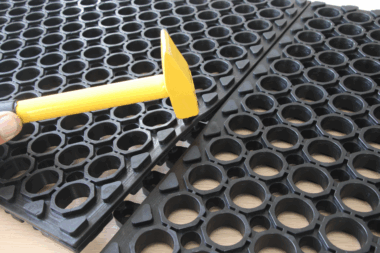 drainage rubber mat for industrial use