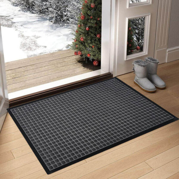 washable rubber door mat for indoor use
