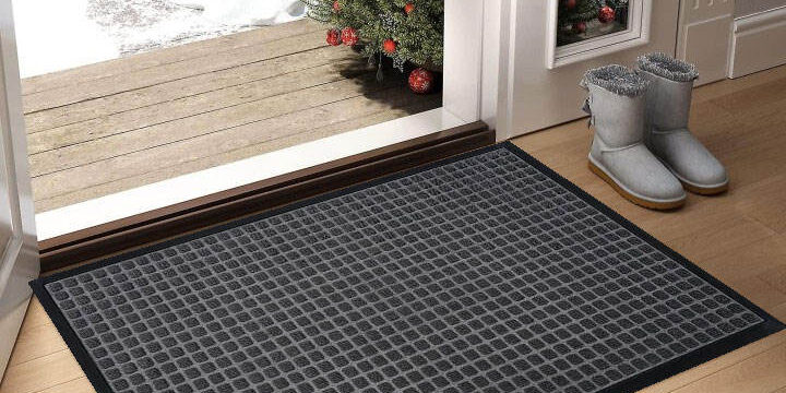washable rubber door mat for indoor use